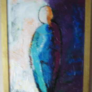 Painting titled "Him            #art…" by Louis Lambry, Original Artwork, Acrylic Mounted on Wood Stretcher frame