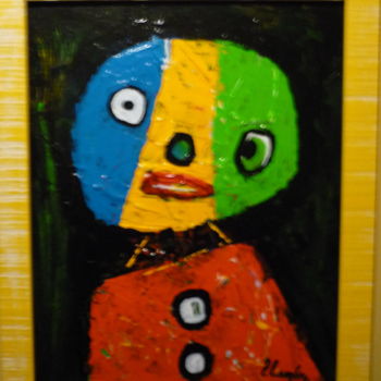 Painting titled "Colour full Child" by Louis Lambry, Original Artwork, Acrylic