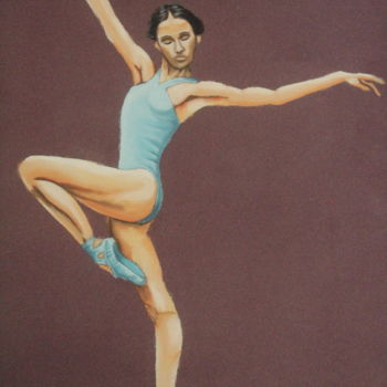 Painting titled "ballerina" by Louis Lepic, Original Artwork, Pastel