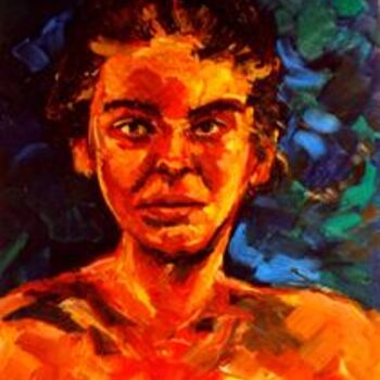 Painting titled "PORTRAIT MARIE FAUV…" by Louis Runemberg, Original Artwork