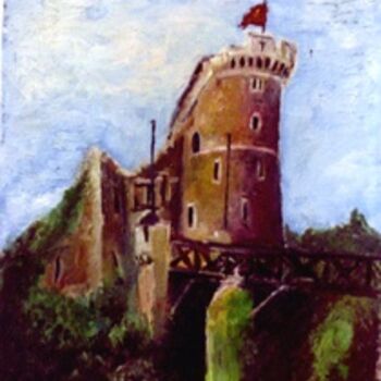 Painting titled "LE CHATEAU ROBERT L…" by Louis Runemberg, Original Artwork