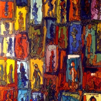 Painting titled "WINDOWS 6 (ARTPRICE…" by Louis Runemberg, Original Artwork