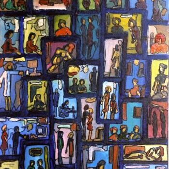 Painting titled "WINDOWS 8F.02 (ARTP…" by Louis Runemberg, Original Artwork