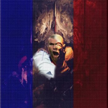 Digital Arts titled "MAN ZIDANE  TRANSFO…" by Louis Runemberg, Original Artwork