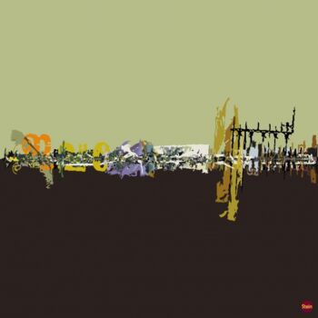 Arte digitale intitolato "La grille de Calcut…" da Louis Stein, Opera d'arte originale, Pittura digitale