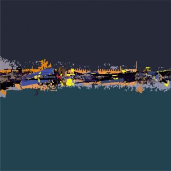Arts numériques intitulée "Les remparts d'Essa…" par Louis Stein, Œuvre d'art originale, Peinture numérique