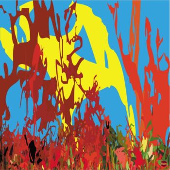 Цифровое искусство под названием "Amazonie" - Louis Stein, Подлинное произведение искусства, Цифровая живопись