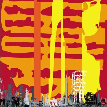 Arte digitale intitolato "New-York Three" da Louis Stein, Opera d'arte originale, Pittura digitale