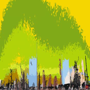 Цифровое искусство под названием "Harlem" - Louis Stein, Подлинное произведение искусства, Цифровая живопись