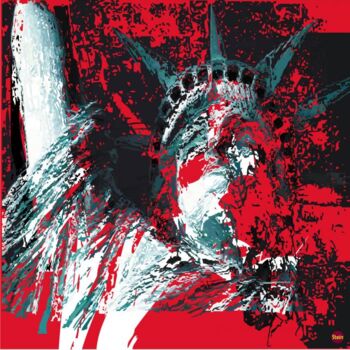 Digital Arts titled "Liberty Darling" by Louis Stein, Original Artwork, Digital Painting