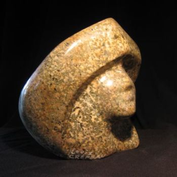 Escultura titulada "La jolie dame" por Louis Crépeau, Obra de arte original, Piedra