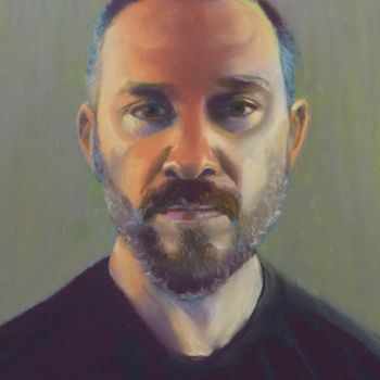 Painting titled "Will Young" by Louisa Linton, Original Artwork, Pastel