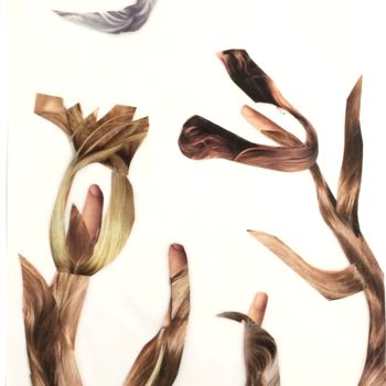 Κολάζ με τίτλο "Evolution" από Louisa Linton, Αυθεντικά έργα τέχνης, Κολάζ