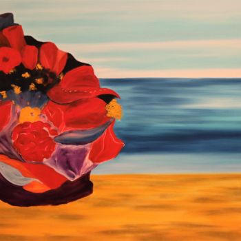 Peinture intitulée "reve-de-mer.jpg" par Louise Bressange, Œuvre d'art originale, Huile