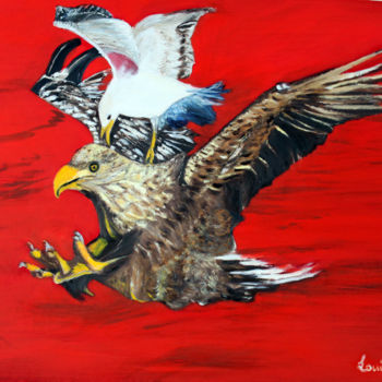 Painting titled "co-voiturage-dans-l…" by Louise Bressange, Original Artwork, Oil