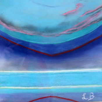 Painting titled "entre-ciel-et-mer.j…" by Louise Bressange, Original Artwork, Pastel