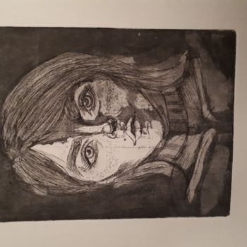 Printmaking titled "gravure" by Loulou, Original Artwork, Etching