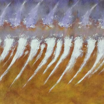 Peinture intitulée "Fleurs de sable" par Louise Mauger, Œuvre d'art originale, Acrylique