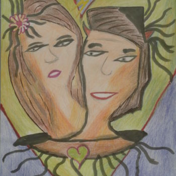 Drawing titled "Racine = Amour ^2" by Louisiart, Original Artwork