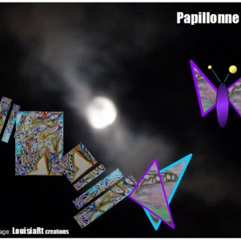Grafika cyfrowa / sztuka generowana cyfrowo zatytułowany „Papillonne Liberta…” autorstwa Louisiart, Oryginalna praca