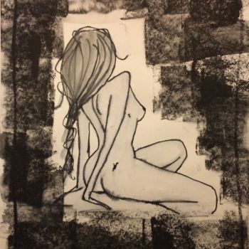 Dibujo titulada "Ma déesse" por Loup Pélissier, Obra de arte original, Grafito