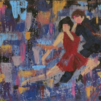 Painting titled "Tango Argentino" by Loup Pélissier, Original Artwork, Spray paint