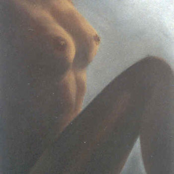 Malerei mit dem Titel "Aubade" von Lou Streel, Original-Kunstwerk, Pastell