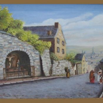 Painting titled "Vieux Bondieu" by Lou Streel, Original Artwork, Oil