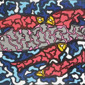 "poissons-2019" başlıklı Tablo Mikae.L tarafından, Orijinal sanat