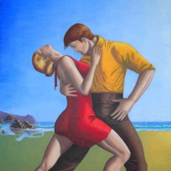 Pintura titulada "Passionate Dancing…" por Luigi Vorluni, Obra de arte original, Oleo
