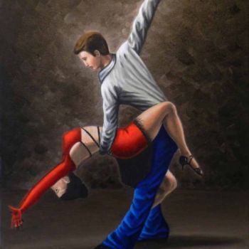 Pittura intitolato "Dancing at any age…" da Luigi Vorluni, Opera d'arte originale, Olio
