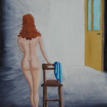 Pittura intitolato "Nude Painting Enlig…" da Luigi Vorluni, Opera d'arte originale, Olio