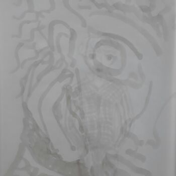 Tekening getiteld "Vision fantomatique" door Lou Ysar, Origineel Kunstwerk, Marker
