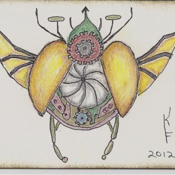Drawing titled "June bug" by Kip Franks, Original Artwork, Other