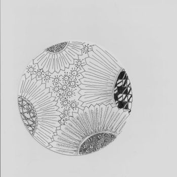Dibujo titulada "polinating flower m…" por Kip Franks, Obra de arte original, Otro