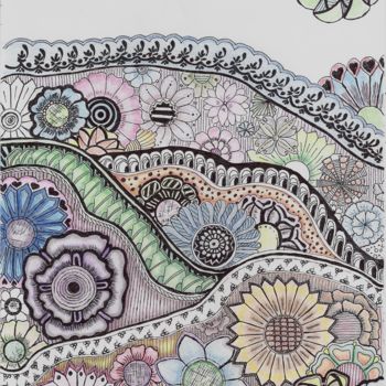 Desenho intitulada "Whimsical" por Kip Franks, Obras de arte originais