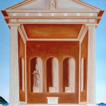 Peinture intitulée "Abaton" par Odysseas Sagiadinos, Œuvre d'art originale, Huile