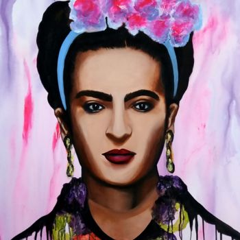 Painting titled "Frida Kahlo" by Loyth Sousa, Original Artwork, Acrylic