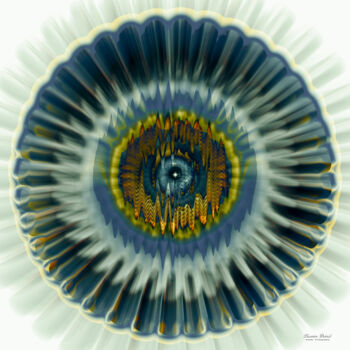 Digital Arts titled "Abstract eye" by Lecointre Patrick Artiste - Photographe, Original Artwork, Digital Painting