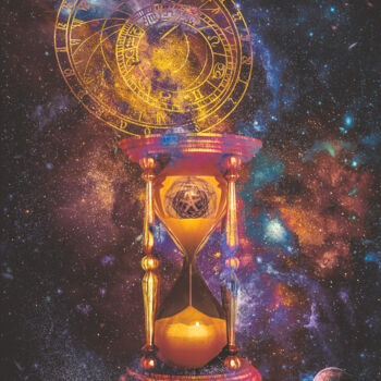 Digital Arts titled "Time passing nebula" by Lecointre Patrick Artiste - Photographe, Original Artwork, Digital Painting