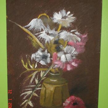 Painting titled "flower vase" by L’Sart, Original Artwork