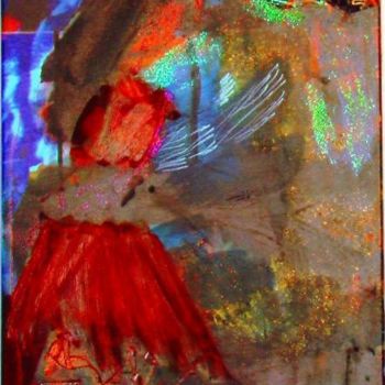 Peinture intitulée "Chaperon rouge" par Laurence Savelli, Œuvre d'art originale