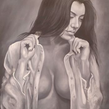 Painting titled "sexy girl" by Lahiru Karunasena, Original Artwork, Acrylic