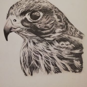 Dessin intitulée "Hunter" par Luke Scott Webber, Œuvre d'art originale, Graphite