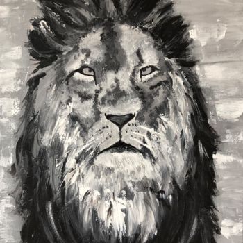 Malerei mit dem Titel "The King" von Ludivine Marcos, Original-Kunstwerk, Acryl