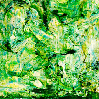 Malerei mit dem Titel "Green" von Lu Meng, Original-Kunstwerk, Aquarell