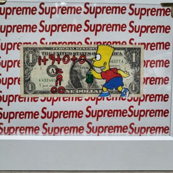 Peinture intitulée "Simpson supreme" par Luana Muntoni (MunLu), Œuvre d'art originale, Marqueur