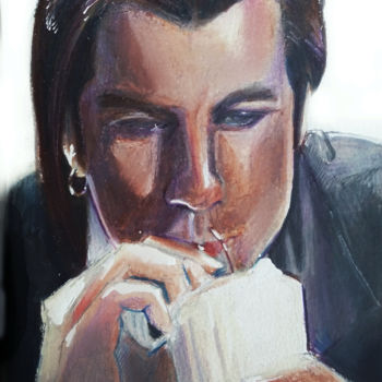 Painting titled "Vincent Vega" by Wally Pain, Original Artwork