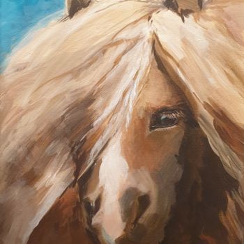 Painting titled ""Highlander"" by Luba Holland, Original Artwork, Acrylic