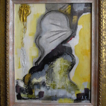 Painting titled "Inspiration 2" by Lubomila Kossachka, Original Artwork, Acrylic Mounted on Wood Stretcher frame